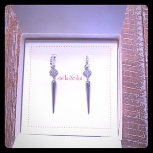 Stella & Dot Bianca Silver Earrings